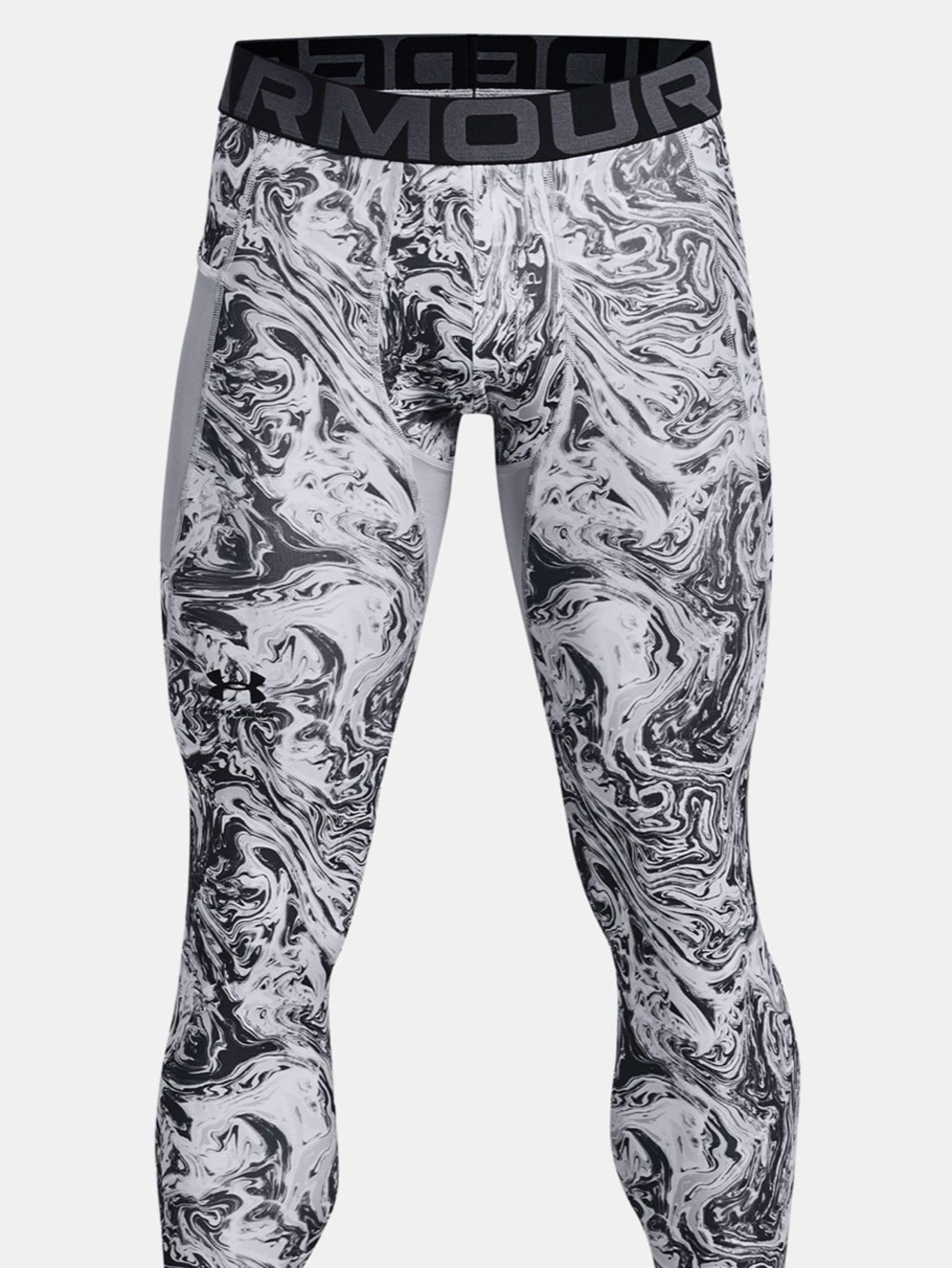 Under Armour Men’s Heatgear Marble-Print Compression Tights Leggings Sz. S. NEW